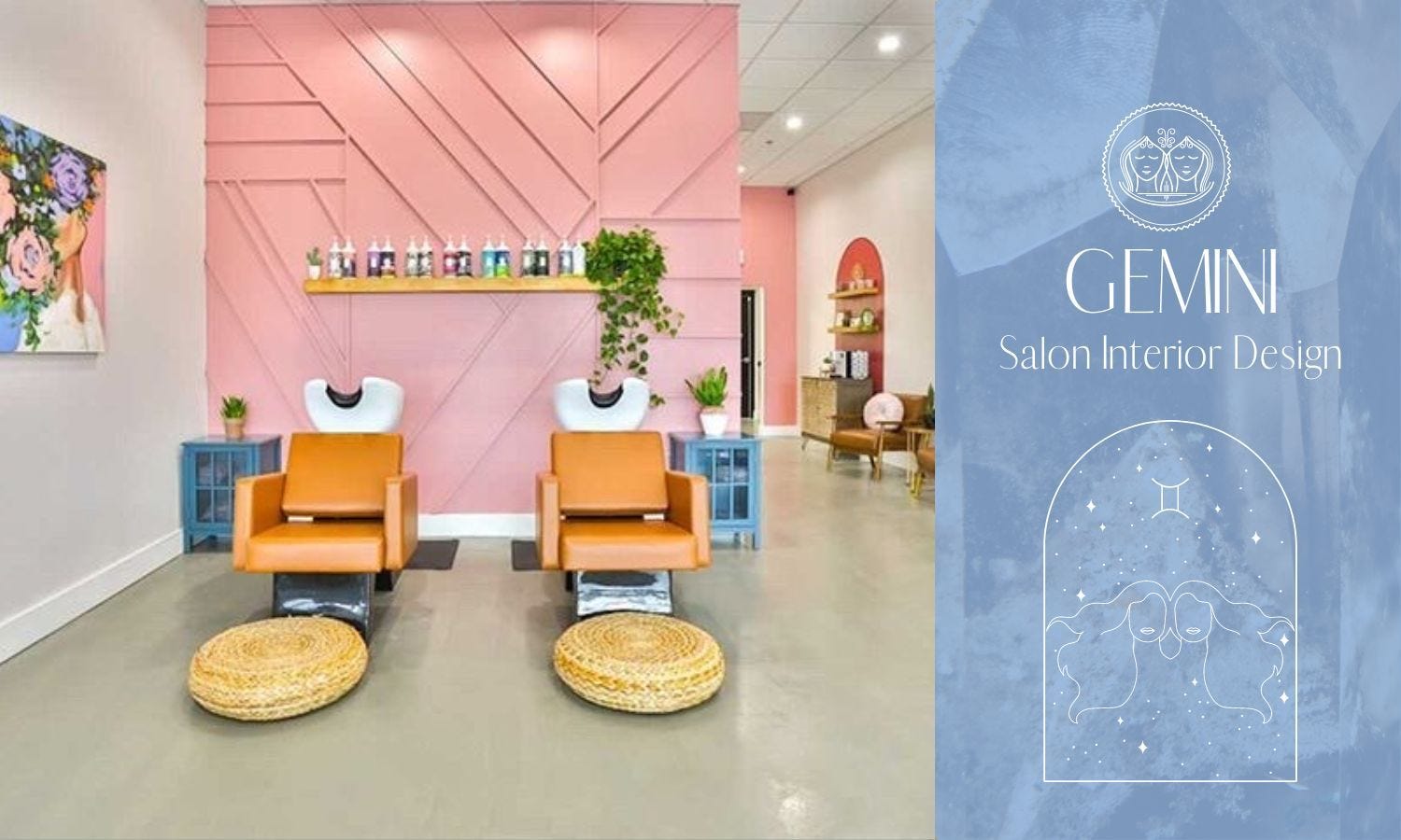 Zodiac Salon Interior Design: Gemini Season