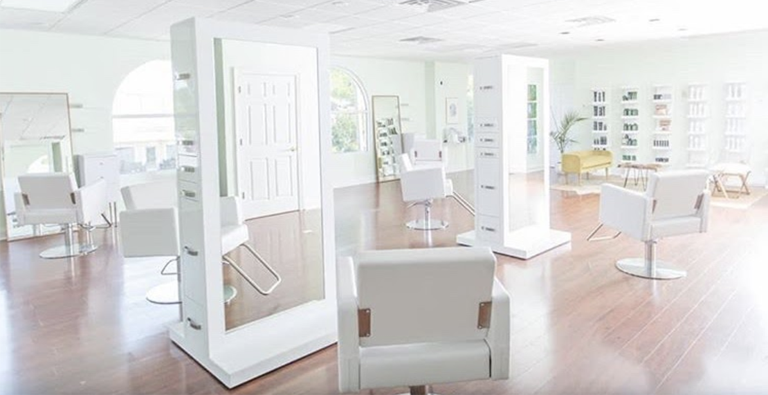 light themed salon