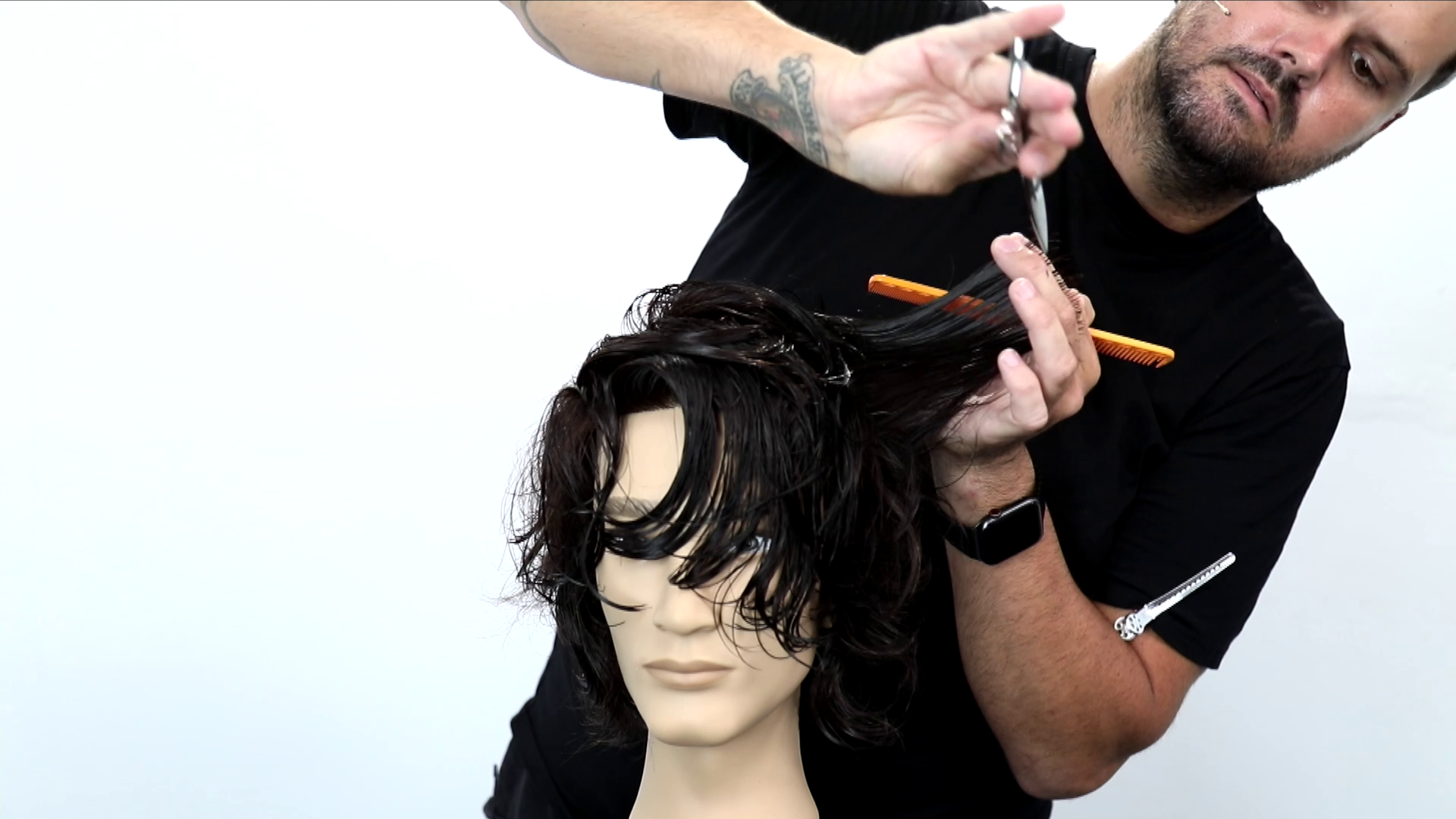 men's layered haircut with matt beck