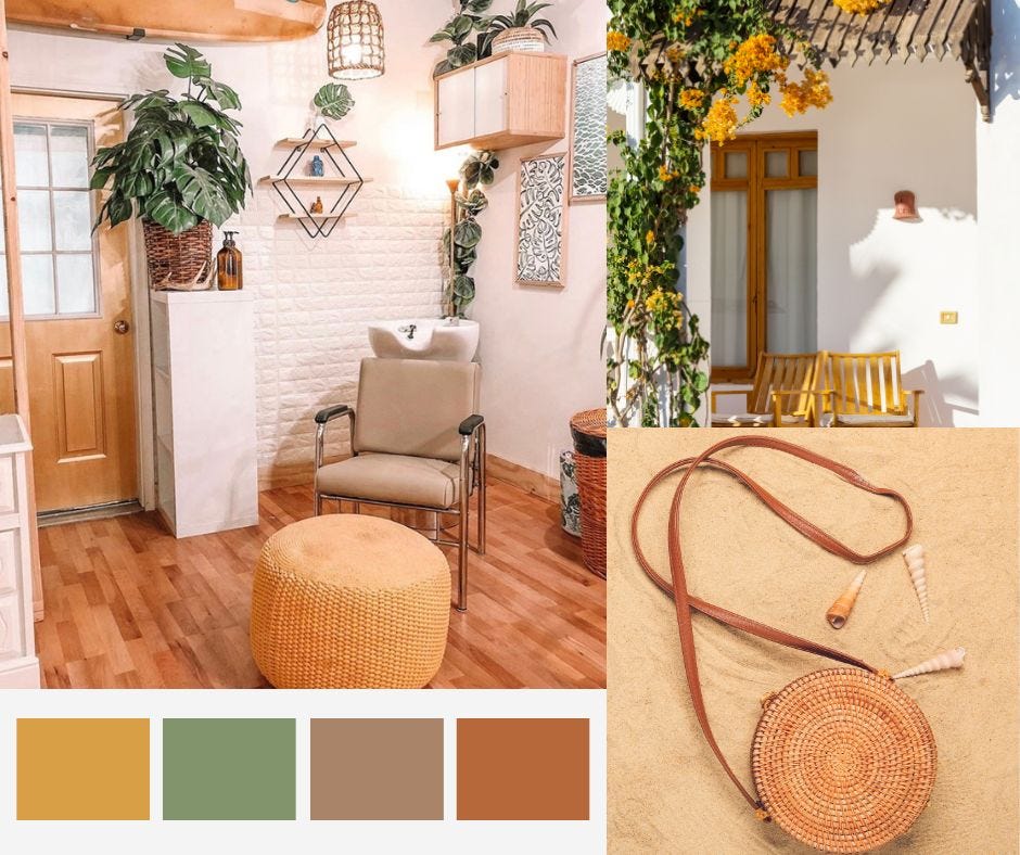 a taupe shampoo system in a cozy chic salon suite with natural hardwood, painted white brick and lots of plants