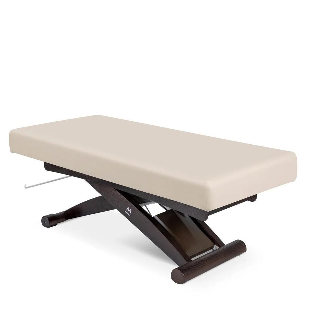 electric massage table with flat bed and extra thick cushion top