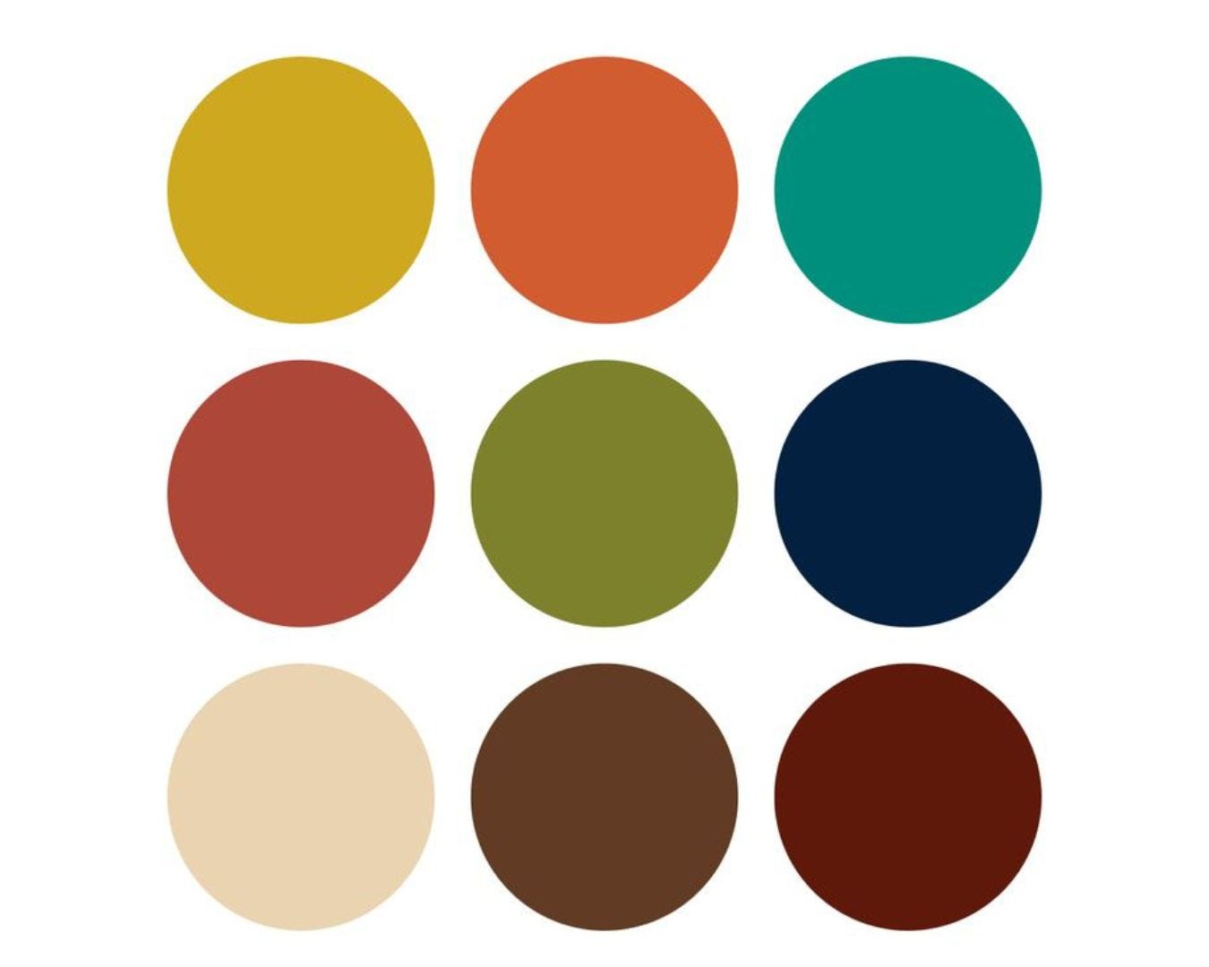 mid century modern color palette