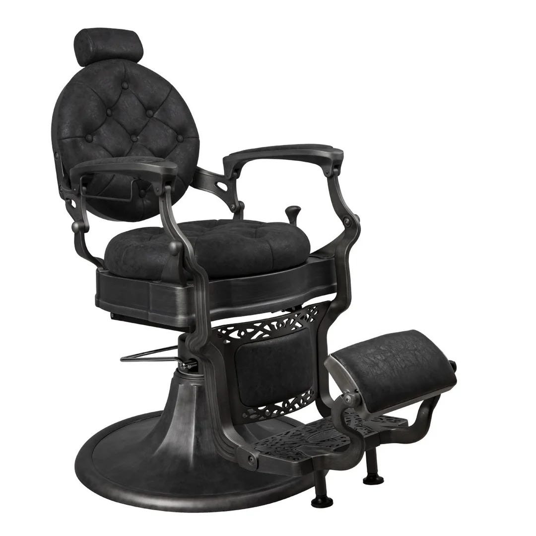 Coppola chair in black, the best traditional style barber chair from trusted brand Minerva Beauty