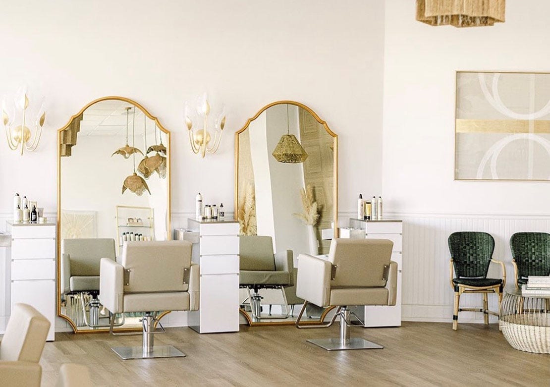 luxury salon layout