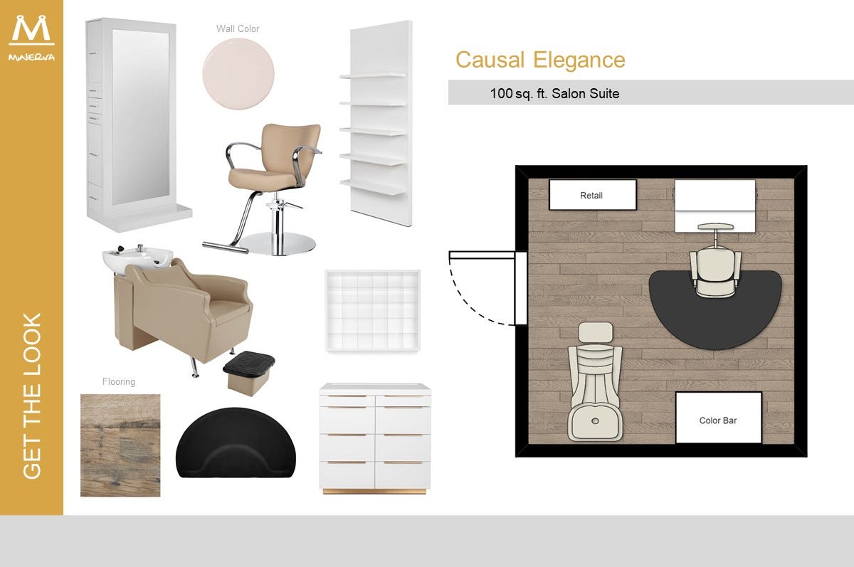 Casual Elegance Salon Studio Suite Floor Plan Design