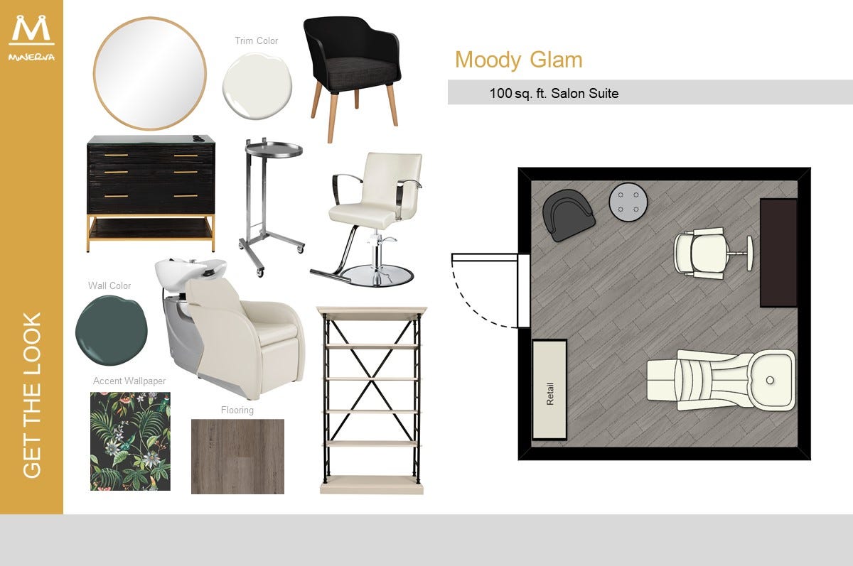 Glam Salon Studio Suite Floor Plan Design