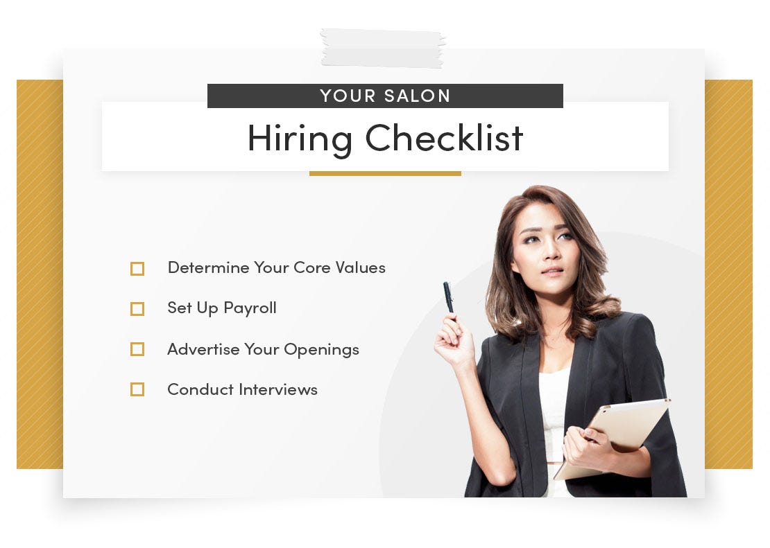 your salon hiring checklist