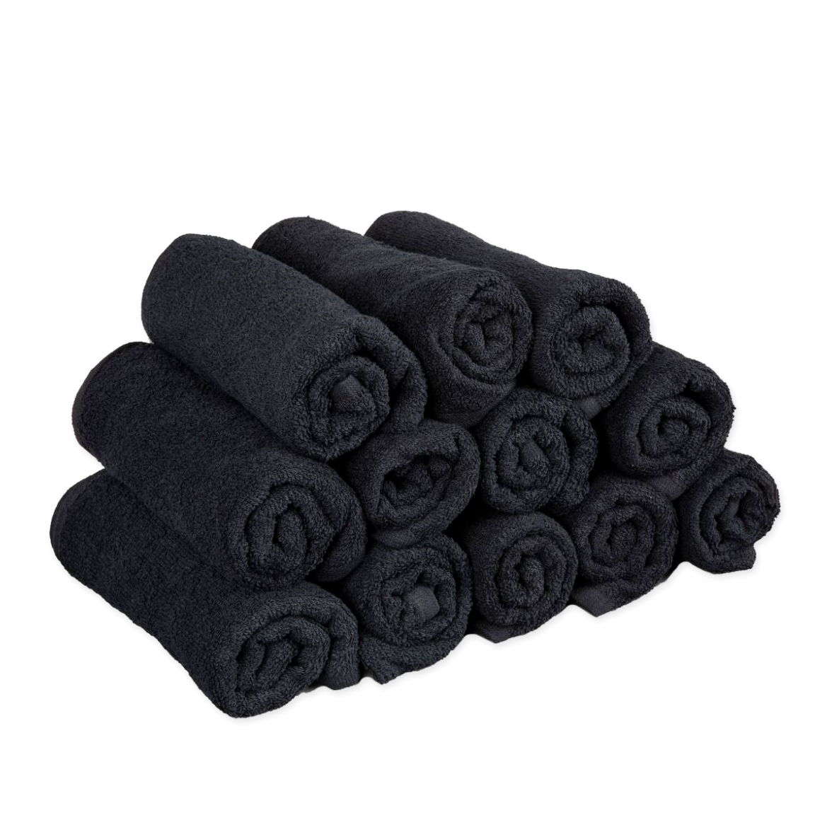 Partex Bleach Guard™ Royale Shampoo Towels in Black 12 Pack